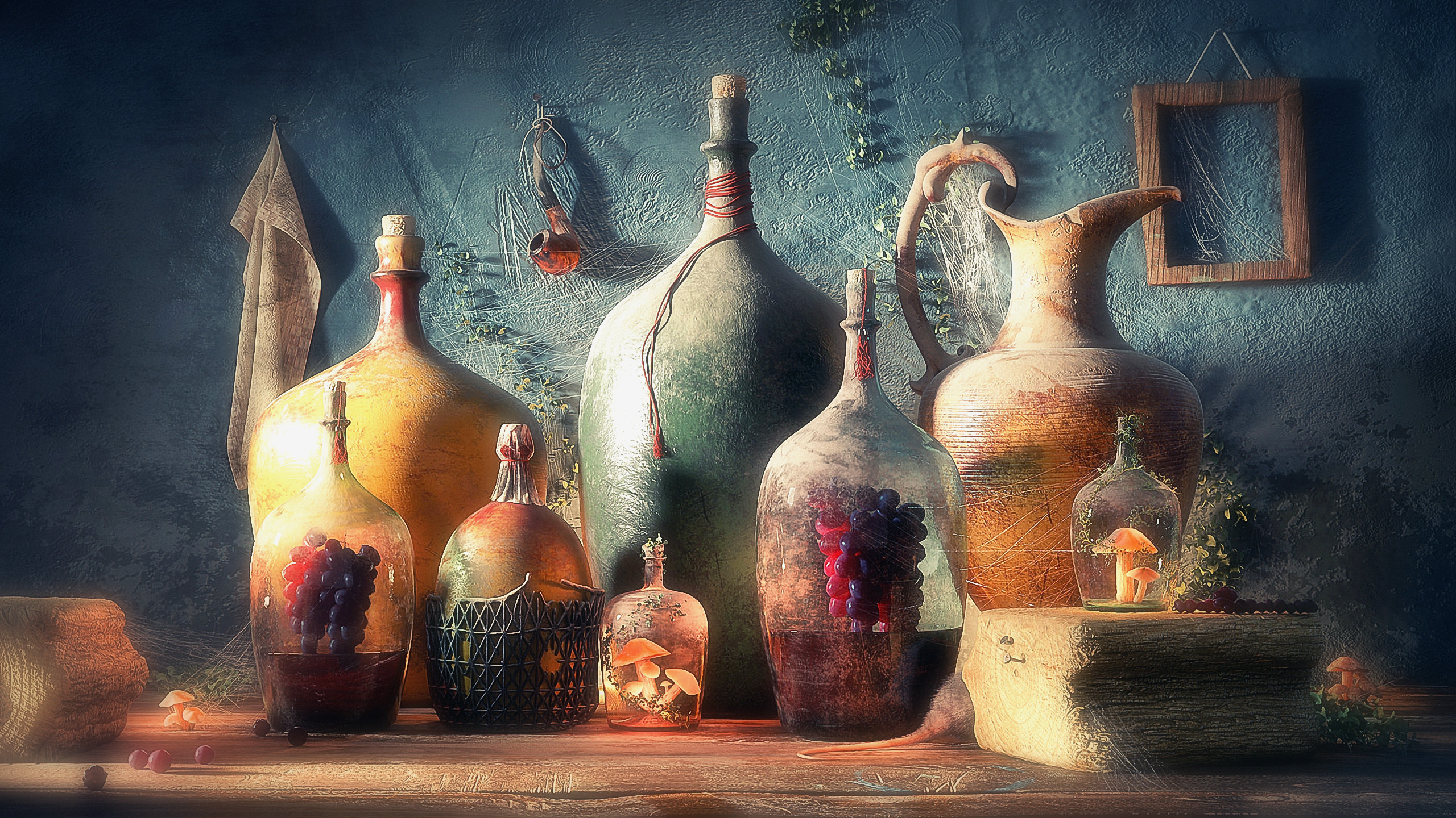 Wallpapers Digital Art 3D Bottles of Life