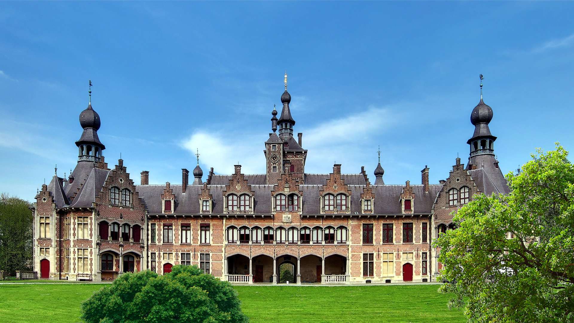 Fonds d'cran Voyages : Europe Belgique Le château d'Ooidonk