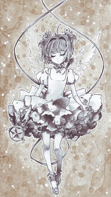 Wallpapers Art - Pencil Manga - Sakura Card Captor Sakura