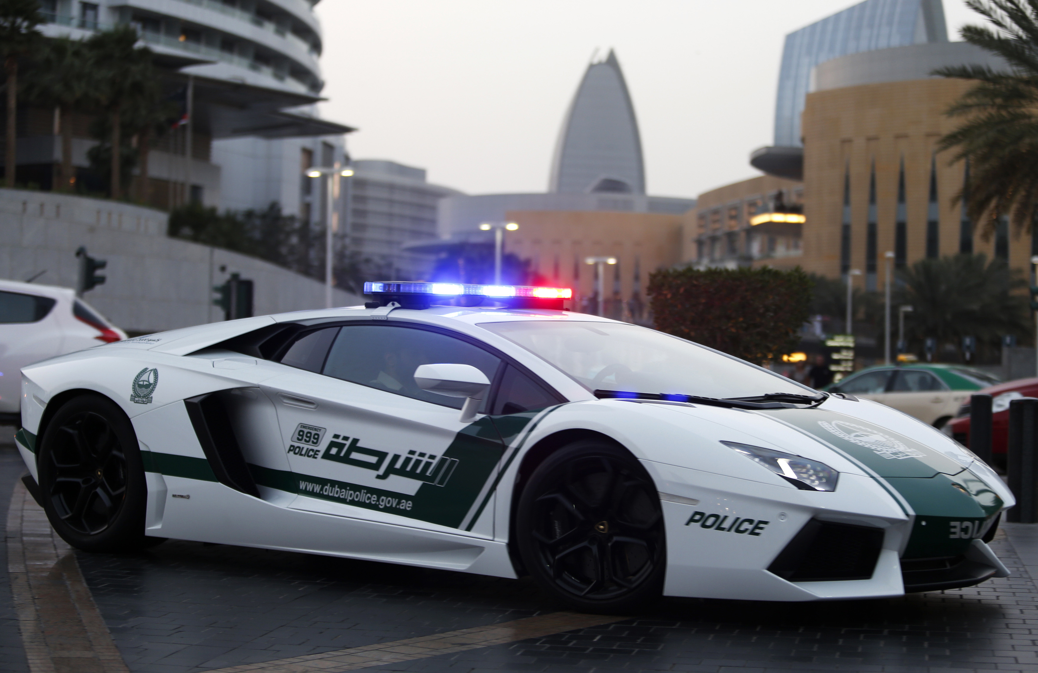 Wallpapers Cars Police cars Lamborghini Adventador police de Duba