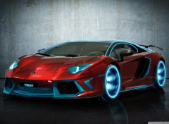  Cars Lamborghini Adventador Tron