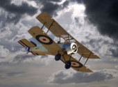  Planes Ce biplan s'apprte  affronter l'orage