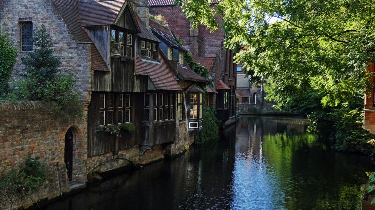 Fonds d'cran Voyages : Europe Belgique Les canaux de Bruges (Brugge)