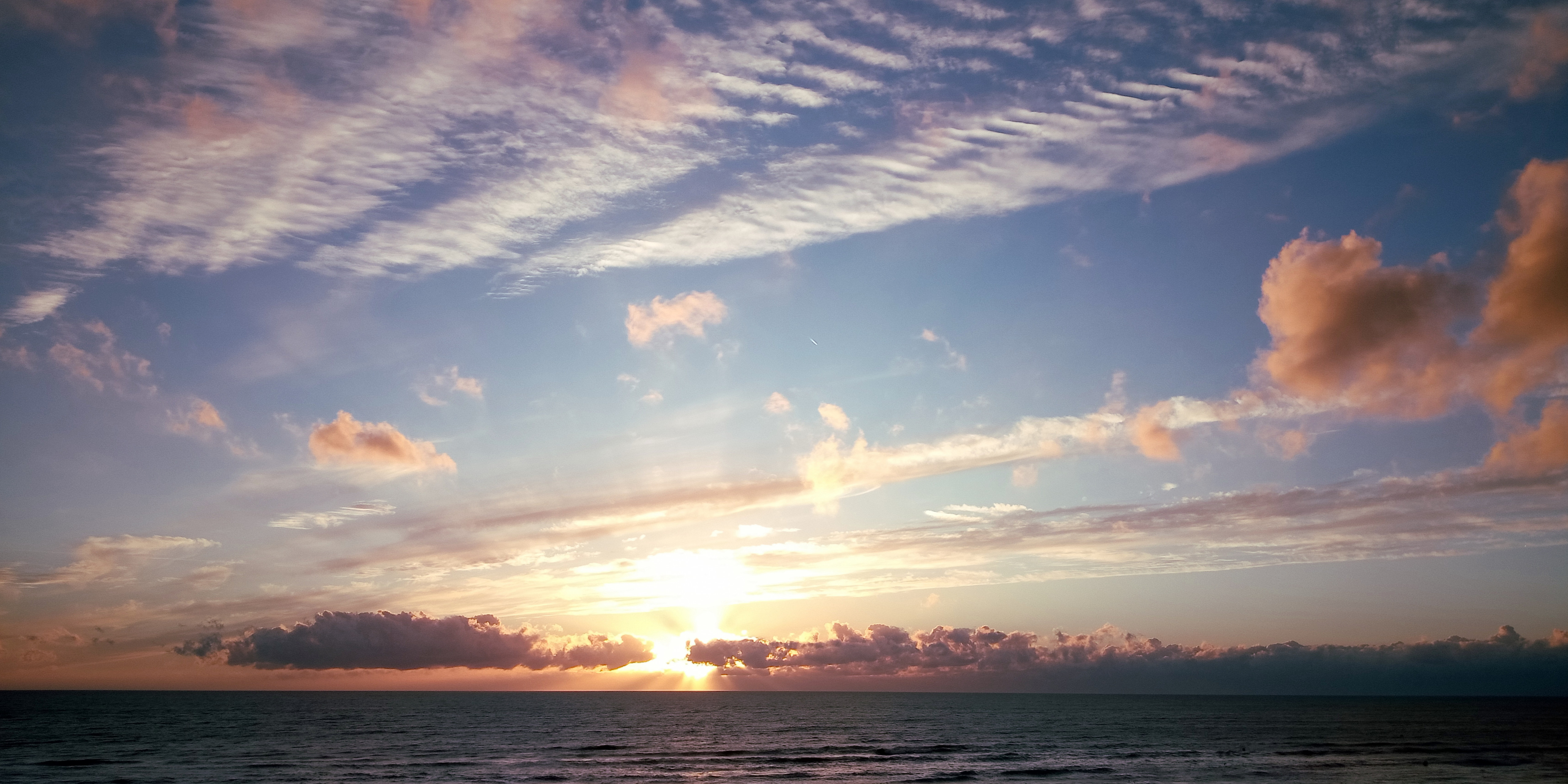 Fonds d'cran Nature Couchers et levers de Soleil Golden hour Baie de Somme