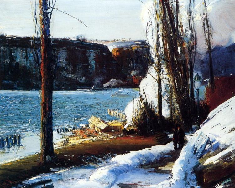 Wallpapers Art - Painting Landscapes - Misc Les Palisades - 1909 - Georges Bellows