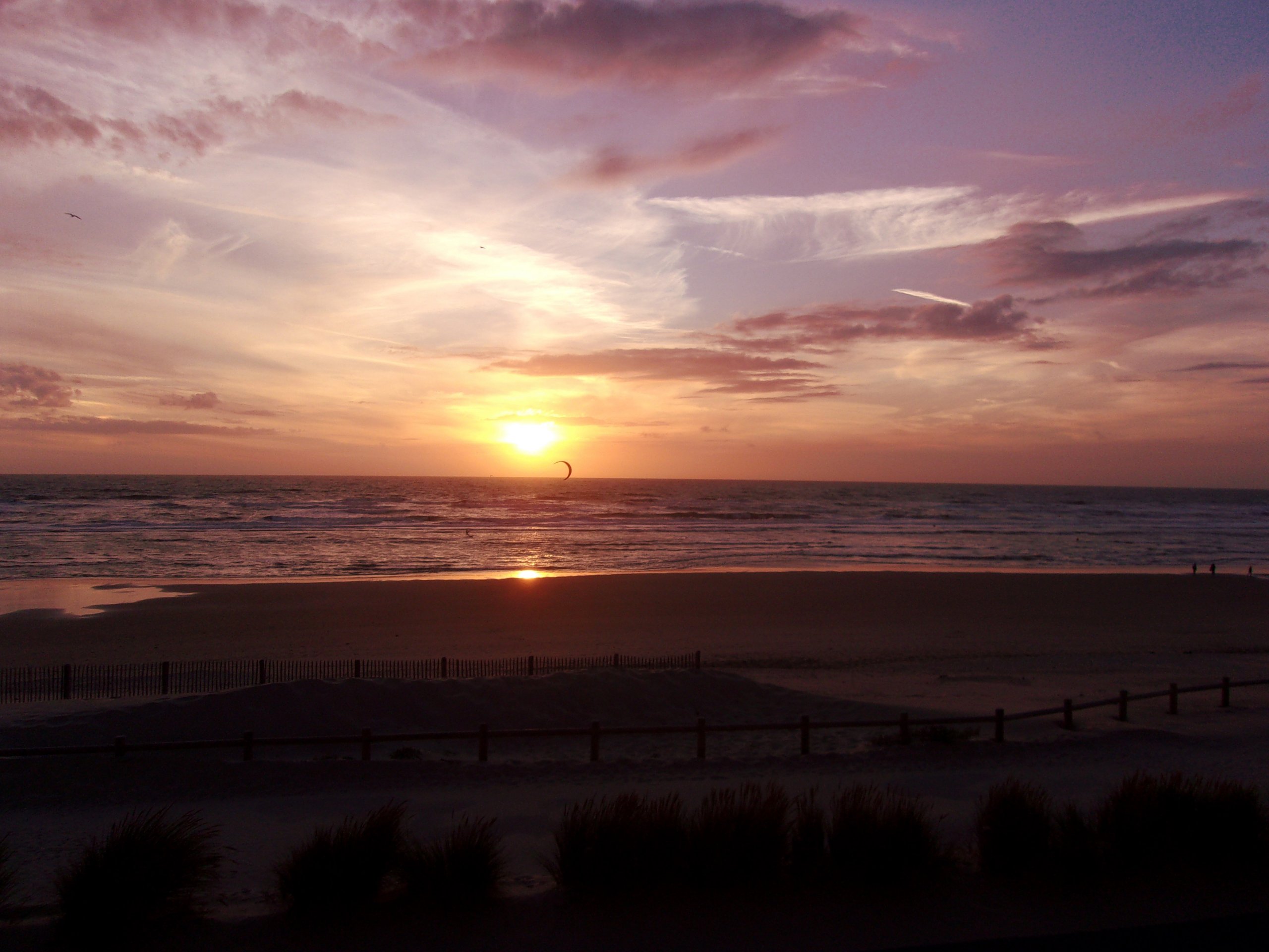 Fonds d'cran Nature Mers - Ocans - Plages Golden hour Baie de Somme