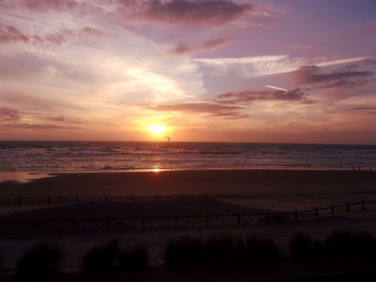 Wallpapers Nature Seas - Oceans - Beaches Golden hour Baie de Somme