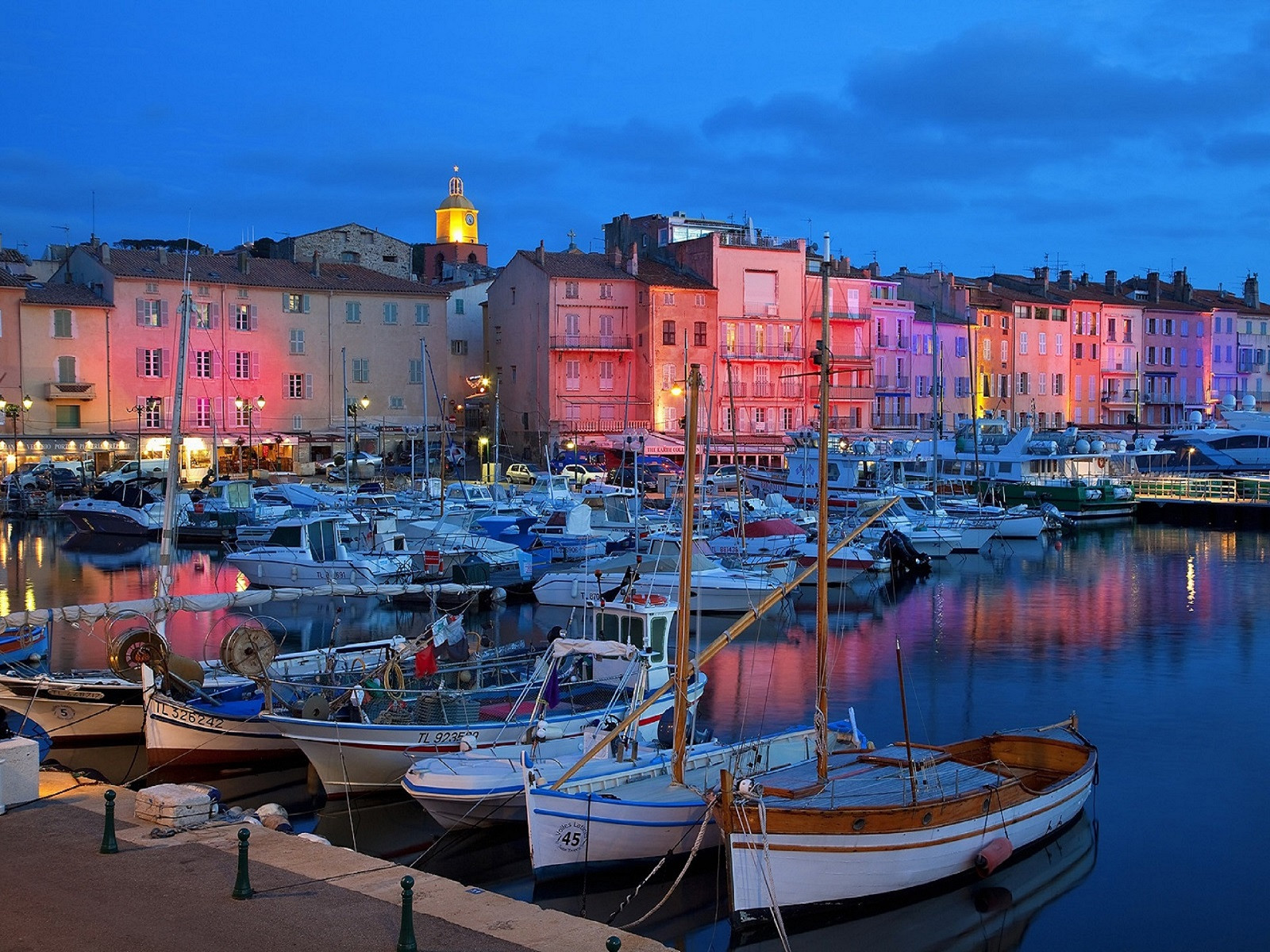 Wallpapers Constructions and architecture Cities - Towns Saint-Tropez - Port