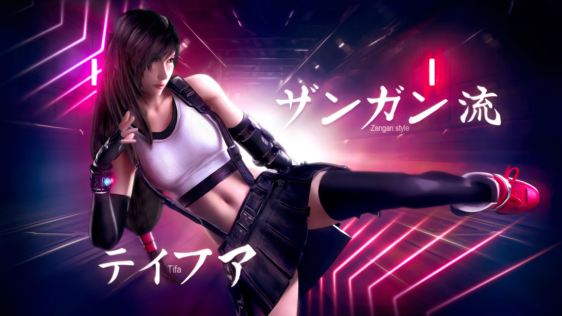 Fonds d'cran Jeux Vido Final Fantasy VII Tifa Lockhart - Zangan Style