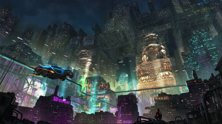 Fonds d'cran Fantasy et Science Fiction Villes futuristes Wallpaper N483422