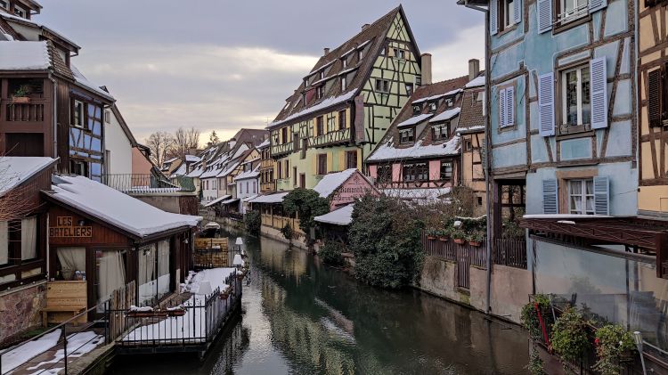 Wallpapers Nature Rivers - Torrents Colmar sous la neige