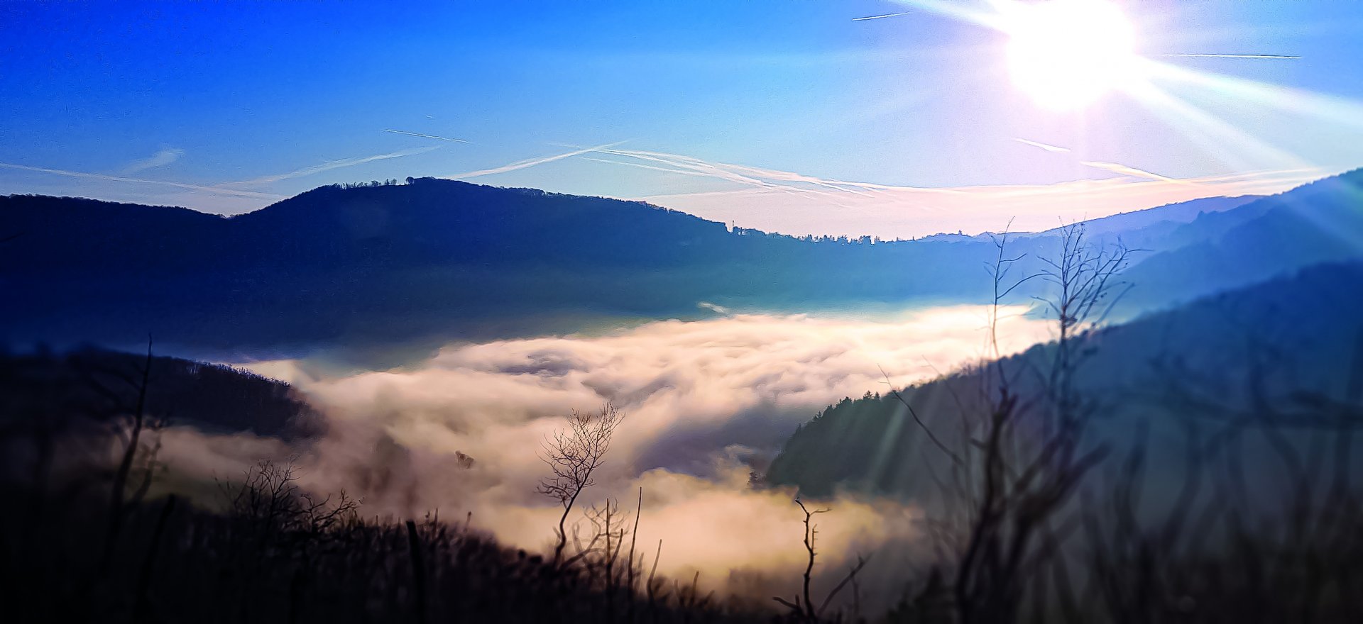 Fonds d'cran Nature Paysages mer de nuages