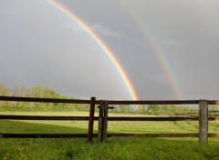 Fonds d'cran Nature Arc-en-ciel original !