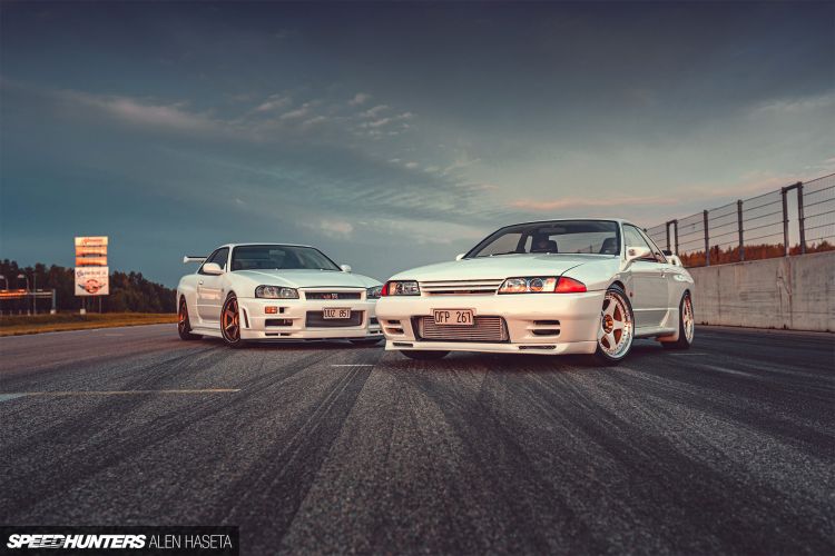 Fonds d'cran Voitures Skyline Nissan Skyline R34 & R32