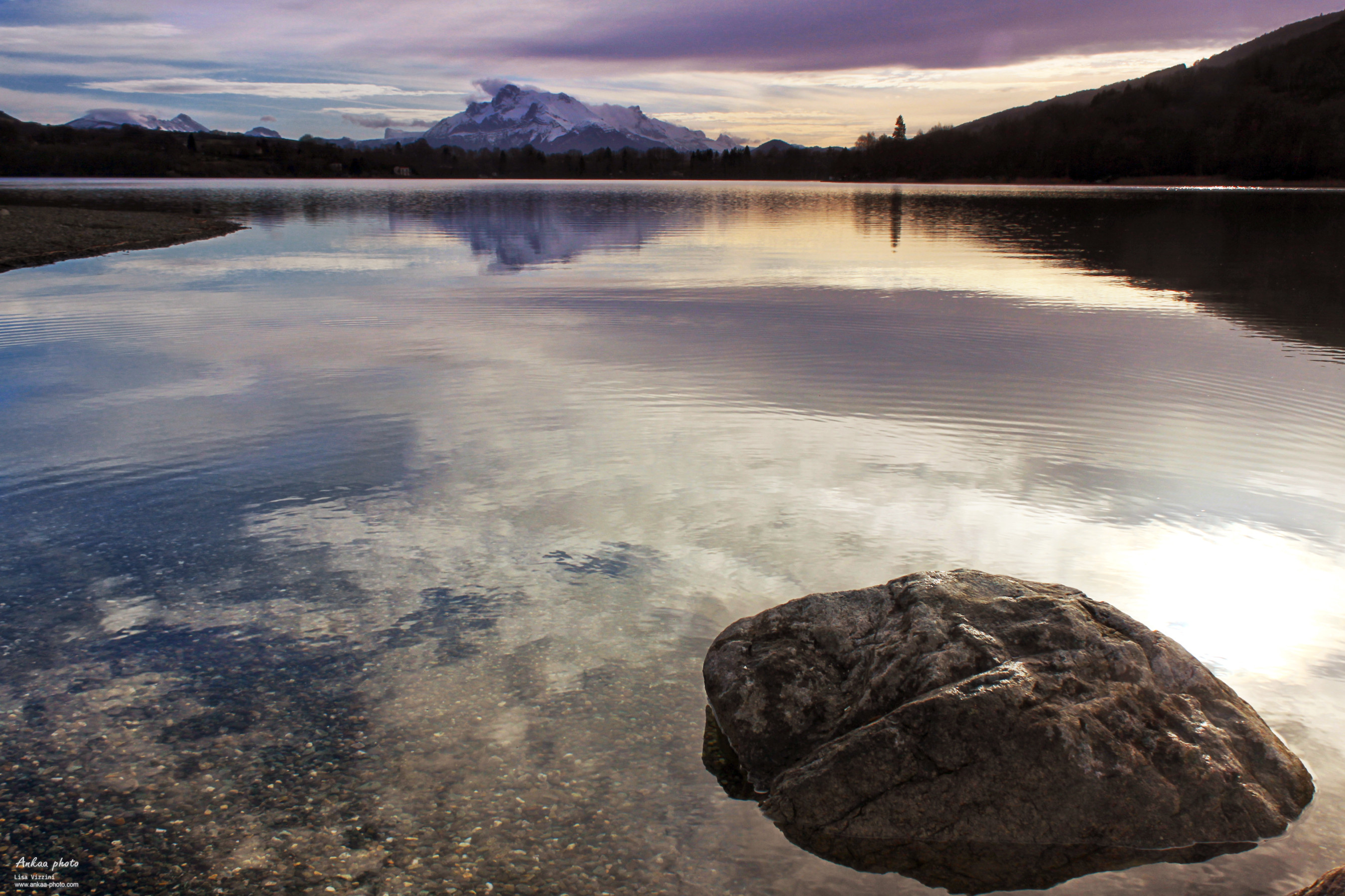 Fonds d'cran Nature Lacs - Etangs Lac du crepuscule