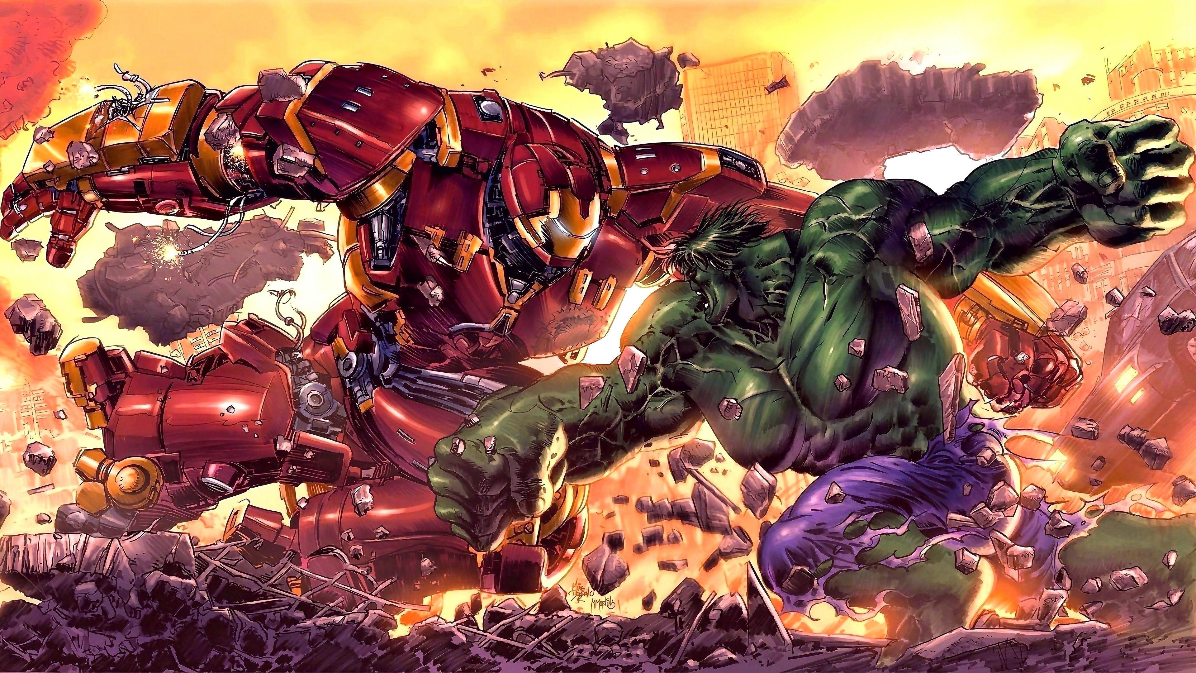 Wallpapers Comics Hulk Hulk Vs. HulkBuster